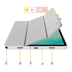 Techprotect Tech-Protect Étui Clapet Galaxy Tab A11 Plus Gris pas cher