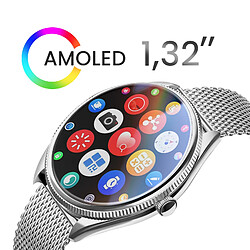 Acheter Titmo Montre Connectée Appel avec Écran AMOLED Suivi Sport Santé IP68 Argent