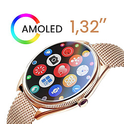 Acheter Titmo Montre Connectée Appel avec Écran AMOLED Suivi Sport Santé IP68 Rose champagne