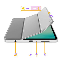 Techprotect Tech-Protect Étui Clapet pour Galaxy Tab A11 avec Support Multi Angles et Auto-Veille Gris pas cher