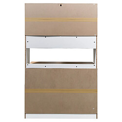 DZMDIP Buffet de cuisine 175 cm avec vaisselier portes vitrées casier à vin rangement pas cher