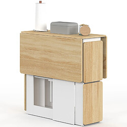 Avis Idmarket Table pliable+4 tabourets B/BL