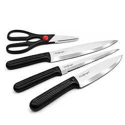 Acheter Cheffinger Set de Couteaux 7 pièces Noir / Argent