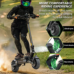 Trottinette électrique pliable VIPCOO VS6PRO,moteur 1200W*2,52V 20.8Ah,Gris pas cher
