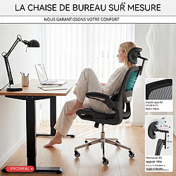 Acheter Rolipo Fauteuil de bureau ergonomique, charge maximale de 120 kg noir