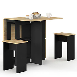 Acheter Idmarket Table pliable+4 tabourets B/N