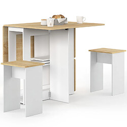 Acheter Idmarket Table pliable+4 tabourets B/BL