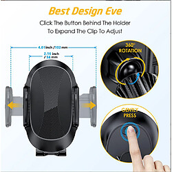 Avis INF Support mobile pour tableau de bord et grille d'aération Black