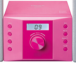 Acheter Lenco Micro-chaîne Stéréo CD Radio FM AUX-IN avec Écran LCD et Autocollants Rose
