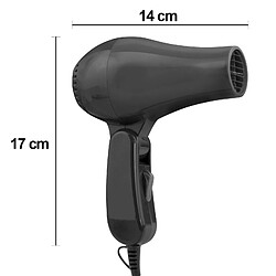 Acheter Avizar Sèche Cheveux de Voyage 750W Format Compact et Pliable Séchage Rapide Noir