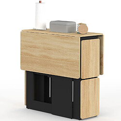 Avis Idmarket Table pliable+4 tabourets B/N