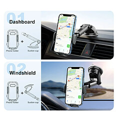 Avis INF Support mobile pour tableau de bord et grille d'aération Black