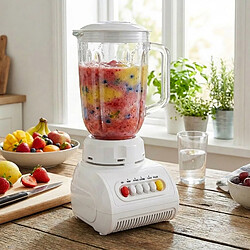 Avis Avizar Blender Électrique 400W 1.5L Design Compact Mixage Rapide Blanc