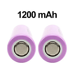 Avizar Lot de 2 Batteries Lithium Rechargeable 3.7V 1200mAh Compacte Électronique Rose pas cher