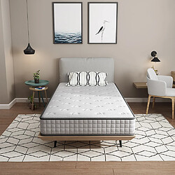 TEENO Matelas mousse 90x190cm, mousse Confort ferme Epaisseur 22 cm pas cher