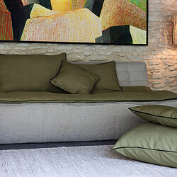 Linnea Housse de coussin PRELUDE en lin et coton pas cher