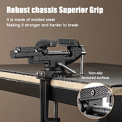 Acheter Teeno Etau d'établi 85mm avec base pivotante à 360 degrés, en acier moulé, force de serrage