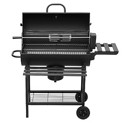 Avis TEENO Grand barbecue, charbon de bois, avec grille à poulet, gants, clip