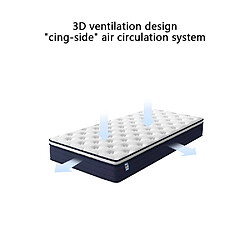 Avis TEENO Matelas à Ressorts ensachés 90x190cm, 25 cm d'épaisseur
