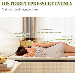 Acheter TEENO Ensemble 160x200 cm Matelas en Mousse+ Lit Sommier Tapissie