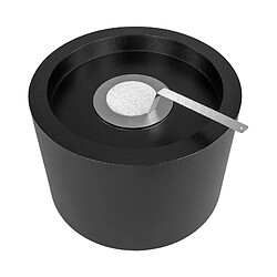 Gmt Cheminée bioéthanol Moon noire sur pied – design moderne pour intérieur et extérieur pas cher