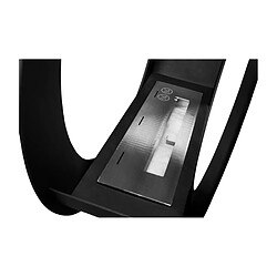 Gmt Cheminée bioéthanol Only noire sur pied – design moderne pour intérieur et extérieur pas cher