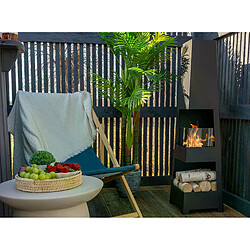 Avis Gmt Cheminée bioéthanol Pyramid Garden noire avec verre – design moderne pour jardin et terrass