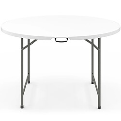 Idmarket Table pliante d'appoint ronde pas cher