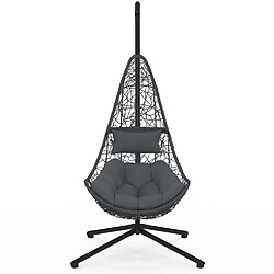 Idmarket FAUTEUIL SUSPENDU GRIS pas cher