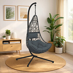 Avis Idmarket FAUTEUIL SUSPENDU GRIS