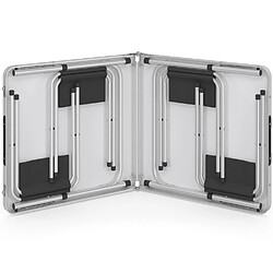 Acheter Idmarket Table camping réglable 4 tab