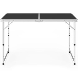 Idmarket Table camping réglable 4 tab pas cher