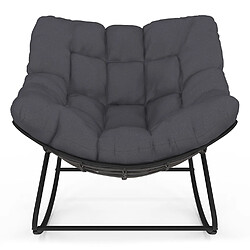 Avis Idmarket FAUTEUIL BASCULE LOA GRIS