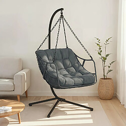 Avis Idmarket FAUTEUIL RELAX SUSPENDU GRIS