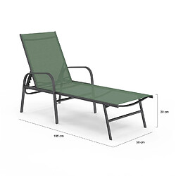 Acheter Idmarket Transats FIDJI vert olive