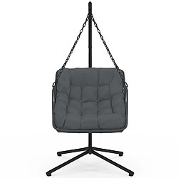 Idmarket FAUTEUIL RELAX SUSPENDU GRIS pas cher