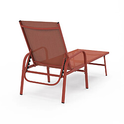 Idmarket Transats FIDJI terracotta pas cher