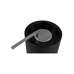 Acheter Gmt Cheminée bioéthanol Moon Mini noire sur pied – design compact pour intérieur et extérieur