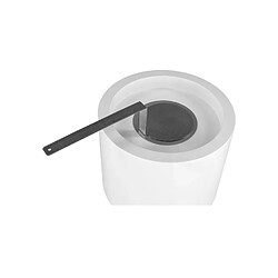 Acheter Gmt Cheminée bioéthanol Moon Mini blanche sur pied – design compact pour intérieur et extérieur