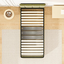 DEWINNER Cadre lattes 90x200 cm, 1x15 Lattes Peuplier Naturel pas cher