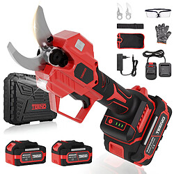 TEENO Sécateur Électrique Sans fil, 50mm Secateur Electrique 8000 mAh pas cher