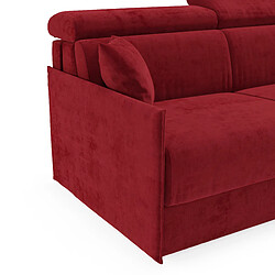 Acheter Divani.store Miryam Canapé lit en tissu imperméable 149 cm (mat.120x197) rouge