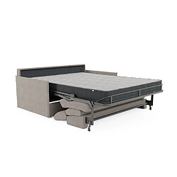 Avis Divani.store Miryam Canapé lit en tissu imperméable 169 cm (mat.140x197) gris
