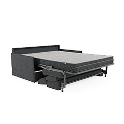 Avis Divani.store Miryam Canapé lit en tissu imperméable 169 cm (mat.140x197) anthracite