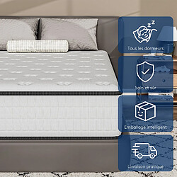 Acheter DEWINNER Matelas 90x190,Mousse 30 cm et ,réversible à Deux Faces entièrement utilisables