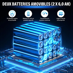 Avis TEENO 21V Souffleur sans Fill, 3 vitesses max 35000 tr/min, 2x6Ah batteries