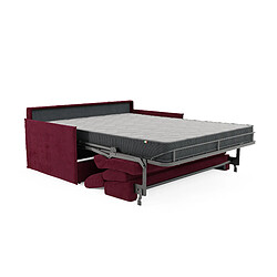 Avis Divani.store Miryam Canapé lit en tissu imperméable 169 cm (mat.140x197) bordeaux
