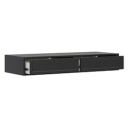 Acheter SELSEY - Coiffeuse VELVETO - 110 cm - noir