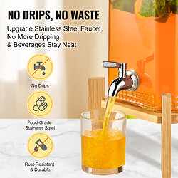 Avis VEVOR Distributeur de Boissons Capacité 5,5 L en Verre avec Support et Robinet