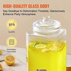 Acheter VEVOR Distributeur de Boissons Capacité 5,5 L en Verre avec Support et Robinet